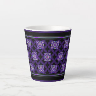 Caneca De Café Latte Roxo W3