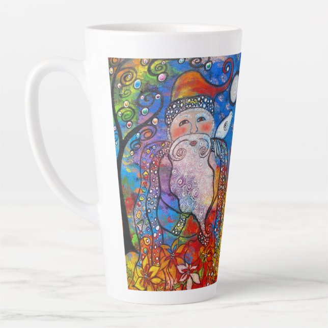 Caneca De Café Latte Ruas antigas, arte original (Esquerda)