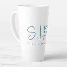 S.I.P.S. Tall Latte Mug - Azul