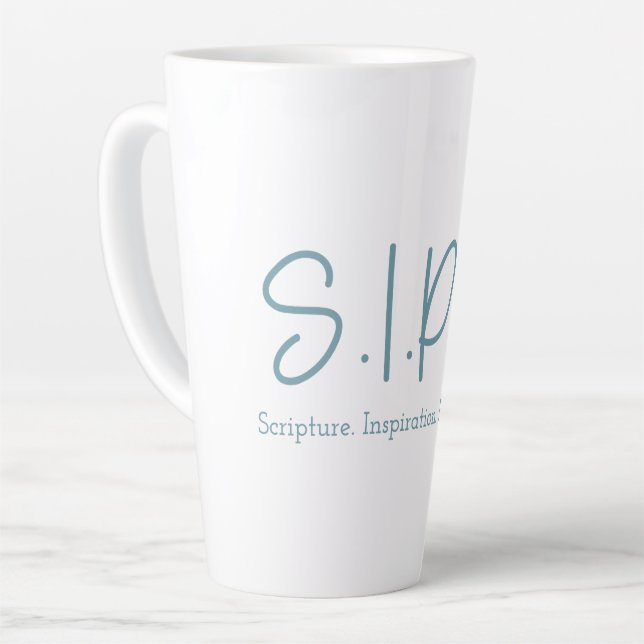 Caneca De Café Latte S.I.P.S. Tall Latte Mug - Azul (Ângulo esquerdo)