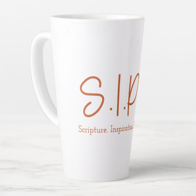 Caneca De Café Latte S.I.P.S. Tall Latte Mug - Laranja (Ângulo esquerdo)