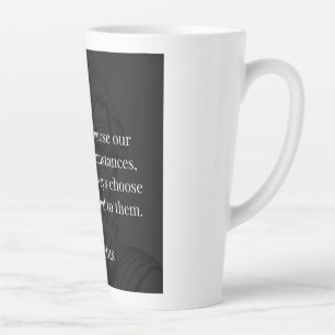 Caneca De Café Latte Sabedoria de Epictetus: empoderamento através da r