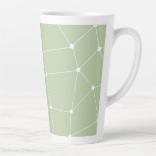 Caneca De Café Latte Sage Green Art Design