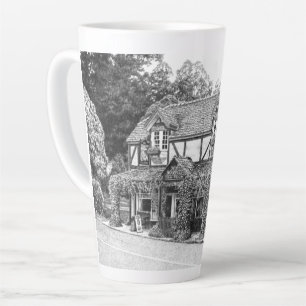 Caneca De Café Latte 'Sala de chá da Srta. Marple' - Caneca Latte