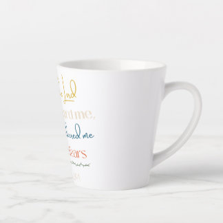 Caneca De Café Latte Salmo 34:4 Mug!