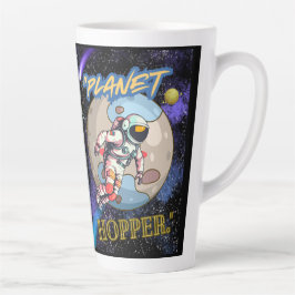 Caneca De Café Latte Saltador planetário