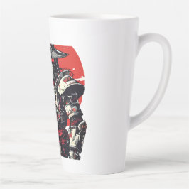 Caneca De Café Latte samurai