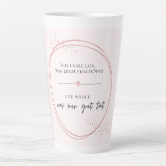 Caneca De Café Latte Sanftes Loslass-Affirmation