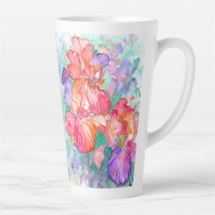 Caneca De Café Latte Sangue Gracioso - Poema do Dia de as mães das Flor