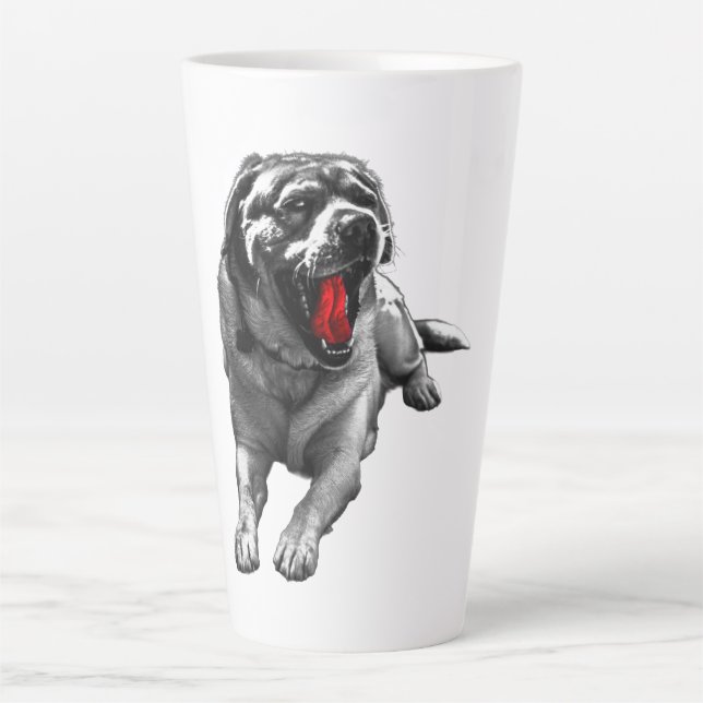 Caneca De Café Latte Sangue Moon Howler (Frente)