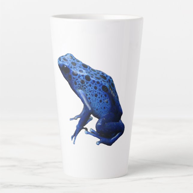 Caneca De Café Latte Sapo Dart Azul (Frente)