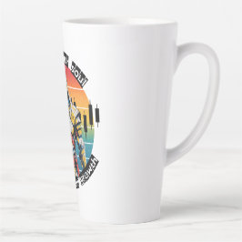 Caneca De Café Latte Satisfazer | Motivação Comercial | Design Fantasia