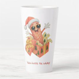 Caneca De Café Latte saúdam o Natal com salame!