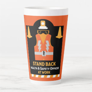 Caneca De Café Latte Saúde E Segurança Engraçadas NEBOSH Oficial