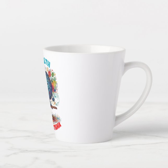 CANECA DE CAFÉ LATTE SAÚDE MENTAL - QUEBRA O ESTÍGMA (Direita)