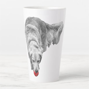 Caneca De Café Latte Scarlet Ember Gaze