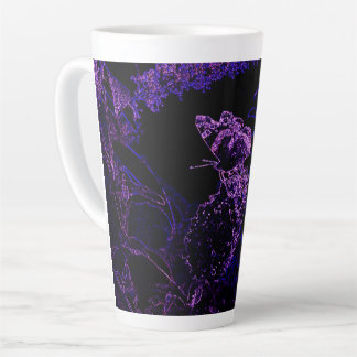 Caneca De Café Latte Schmetterling Lila