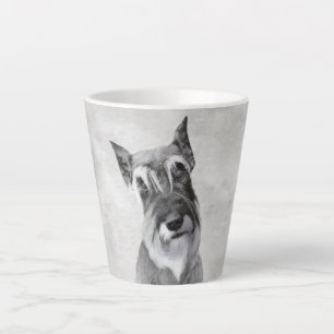 Caneca De Café Latte Schnauzer (Giant) Painting - Dog Art