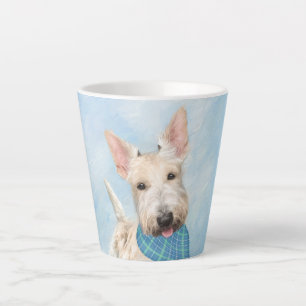 Caneca De Café Latte Scottish Terrier Wheaten Dog Painting