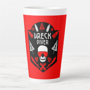 Caneca De Café Latte Scuba Divers mug