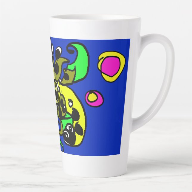 Caneca De Café Latte Sea dragon art  (Direita)