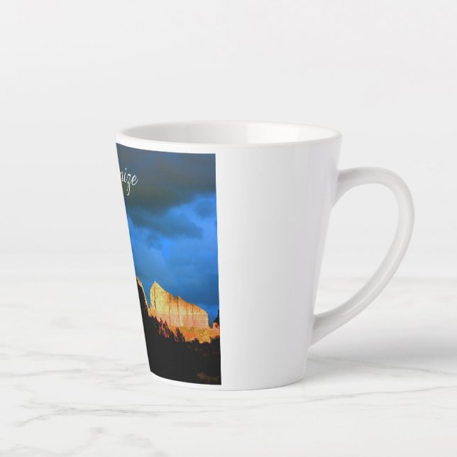 Caneca De Café Latte Sedona Red Rocks Thunder_Cove (Direita)