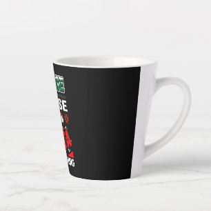 Caneca De Café Latte Seja Bom Para Os Papais noeis De Enfermeira.