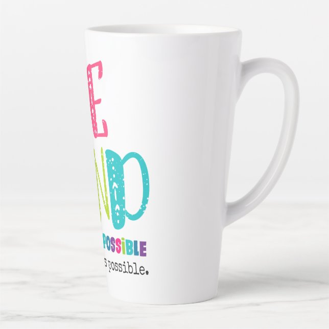 Caneca De Café Latte Seja gentil sempre que possível (Direita)