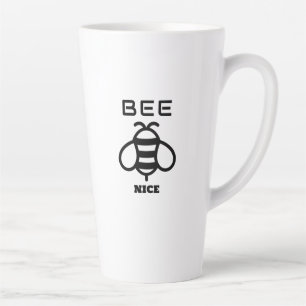 Caneca De Café Latte Seja Legal com Design Minimalista