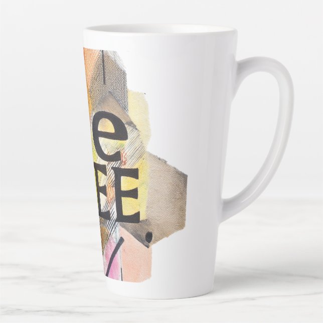 Caneca De Café Latte Seja livre (Direita)