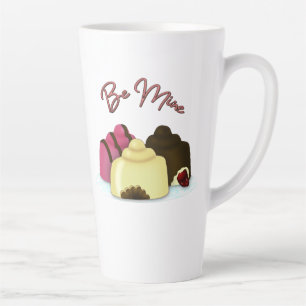 Caneca De Café Latte Seja Meu Dia de os namorados