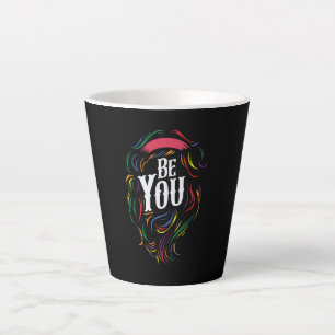 Caneca De Café Latte Seja você LGBTQ Arco-íris ORGULHO GAY
