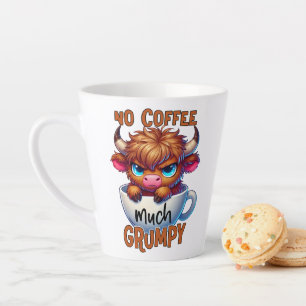 Caneca De Café Latte Sem Café Muito Mal Humorado