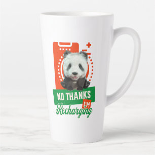 Caneca De Café Latte Sem Obrigados, estou recarregando a bateria do bot