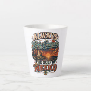 Caneca De Café Latte Sempre Lago Ontário e Golfo do México