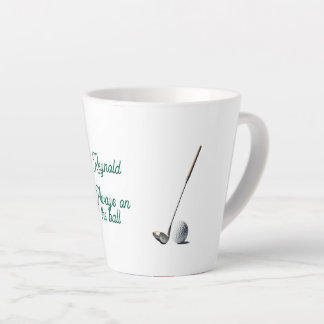 Caneca De Café Latte Sempre no Golpe Personalizado de Golfe Divertido