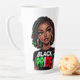 Caneca De Café Latte Senhora do Orgulho Negro