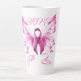 Caneca De Café Latte Sensibilização do Cancer da Mama