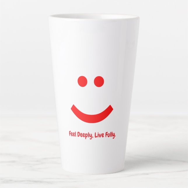 Caneca De Café Latte sentimentos é (Frente)