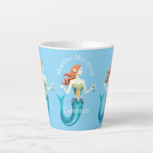 Caneca De Café Latte Sereia Martini Thunder_Cove