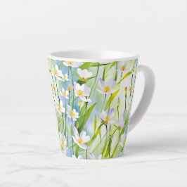 Caneca De Café Latte Serena Flor Silvestre Pequena