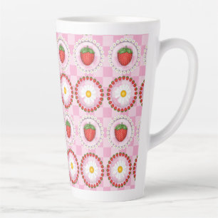 Caneca De Café Latte Serenata de Morango