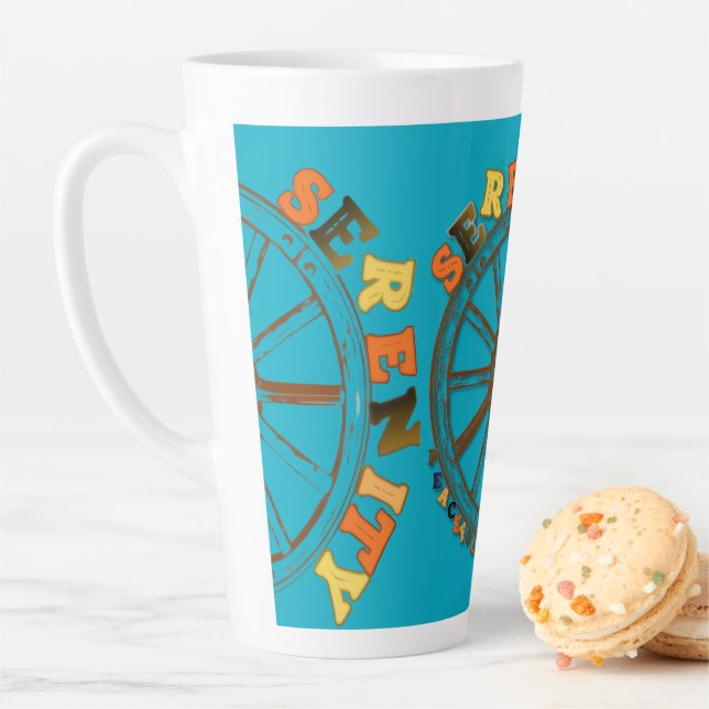 CANECA DE CAFÉ LATTE SERENIDADE - ACEITAÇÃO TRANQUILA (In Situ)