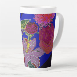 Caneca De Café Latte Sessões Florais 