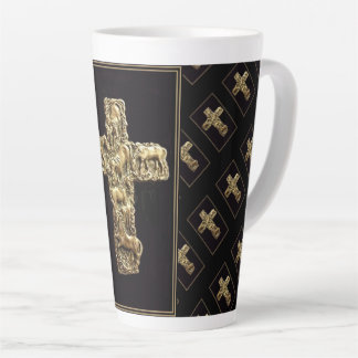 Caneca De Café Latte Sete Cavalos Atravessam Lata Grande