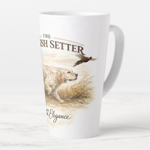 Caneca De Café Latte SETTER INGLÊS, A Arte da Caça