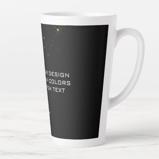 Caneca De Café Latte Seu design personalizado - (Direita)