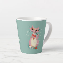 Caneca De Café Latte Sew Glad Somos Amigos Latte Mug