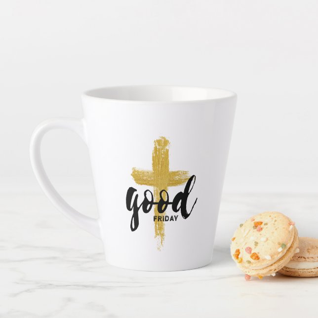 Caneca De Café Latte Sexta-feira Santa | Caneca Faith Latte (In Situ)