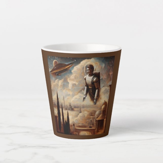 Caneca De Café Latte SF Estilo de Mestrados Italiano 1 (Frente)